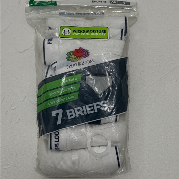 Fruit of the Loom Other - NWT 4 XS Boys 7-Pairs Fruit of the Loom Briefs Moisture Wicking